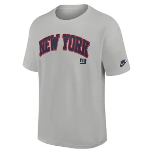 New york giants nike rewind max90 statement t shirt Silver M