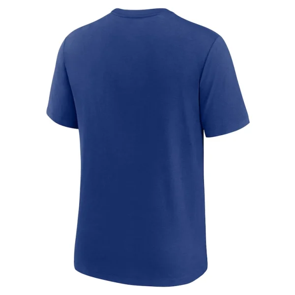 New york giants nike rewind playback logo tri blend t shirt Royal L