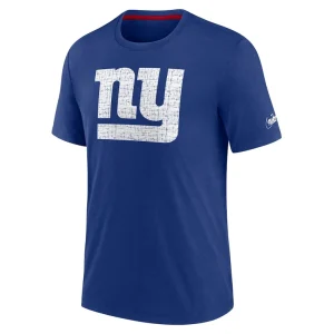 New york giants nike rewind playback logo tri blend t shirt Royal M