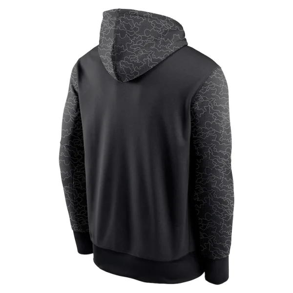 New york giants nike rflctv chevron pullover hoodie Black 2XL