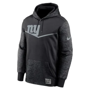 New york giants nike rflctv chevron pullover hoodie Black L