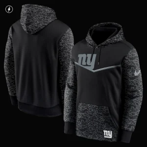 New york giants nike rflctv chevron pullover hoodie Black M