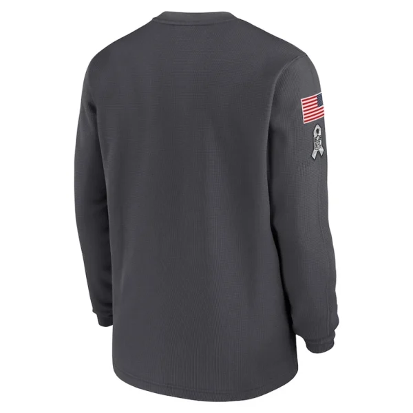 New york giants nike salute to service edge lockup long sleeve t shirt anthracite Multi L