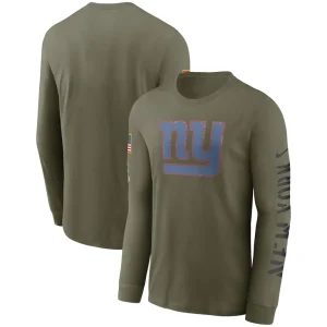 New york giants nike salute to service long sleeve t shirt Olive