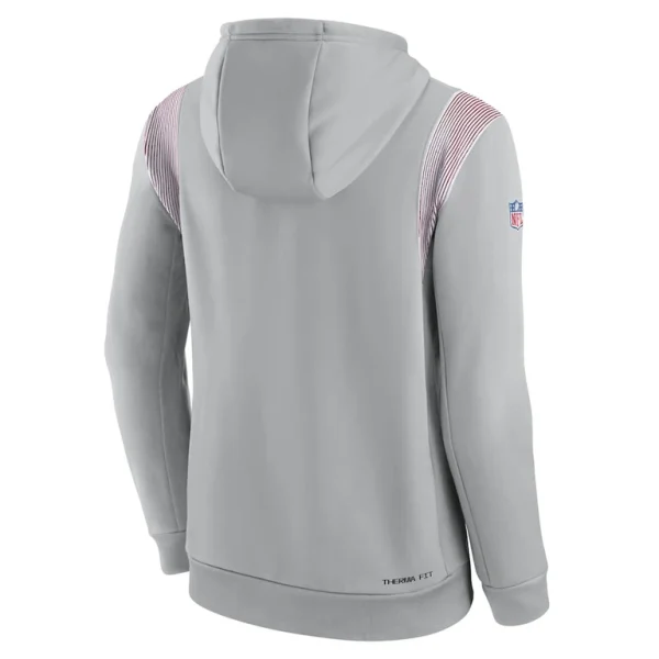 New york giants nike sideline athletic stack performance pullover hoodie Gray L