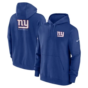 New york giants nike sideline club fleece pullover hoodie Royal