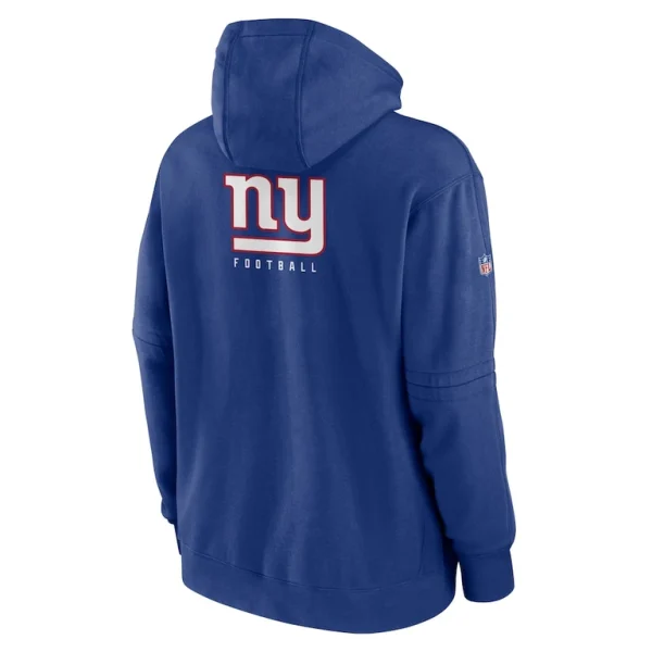 New york giants nike sideline club fleece pullover hoodie Royal L