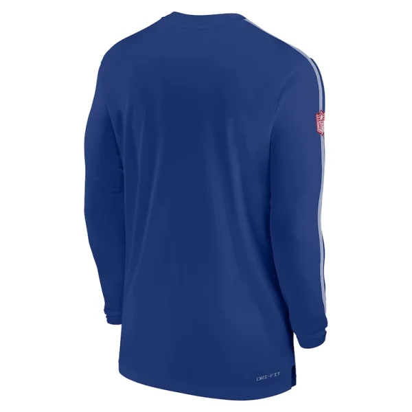 New york giants nike sideline coach uv performance long sleeve t shirt Royal L