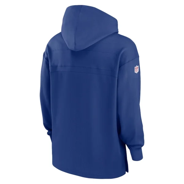 New york giants nike sideline jersey performance pullover hoodie Royal L