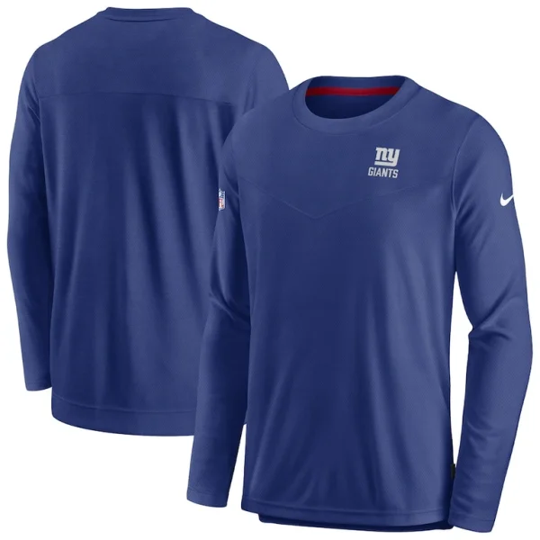 New york giants nike sideline lockup performance pullover sweatshirt Royal