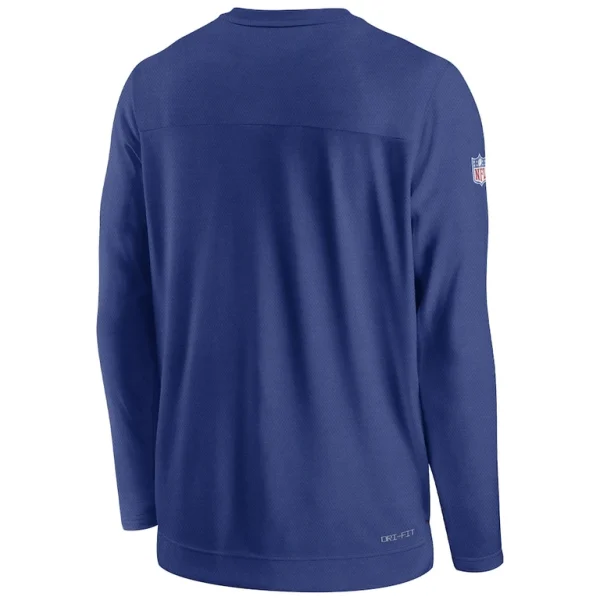 New york giants nike sideline lockup performance pullover sweatshirt Royal L