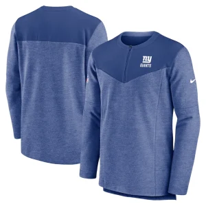 New york giants nike sideline lockup performance quarter zip top Royal