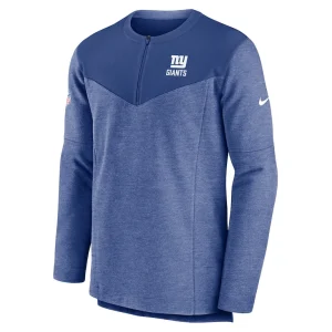 New york giants nike sideline lockup performance quarter zip top Royal M