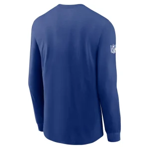 New york giants nike sideline performance long sleeve t shirt Royal L