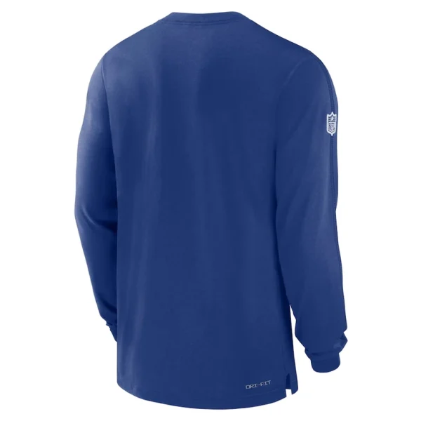 New york giants nike sideline player performance long sleeve t shirt Royal L