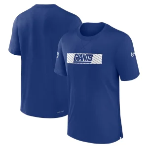 New york giants nike sideline player performance t shirt Royal