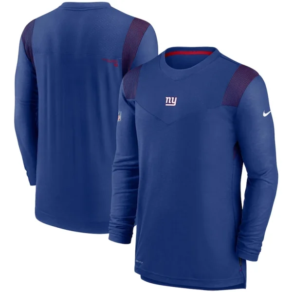 New york giants nike sideline player uv performance long sleeve t shirt Royal