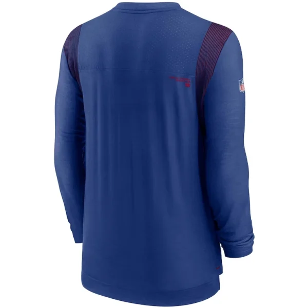New york giants nike sideline player uv performance long sleeve t shirt Royal L