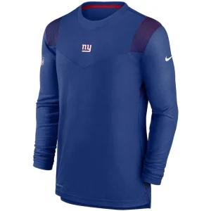 New york giants nike sideline player uv performance long sleeve t shirt Royal M