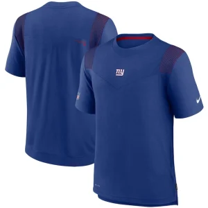 New york giants nike sideline player uv performance t shirt Royal