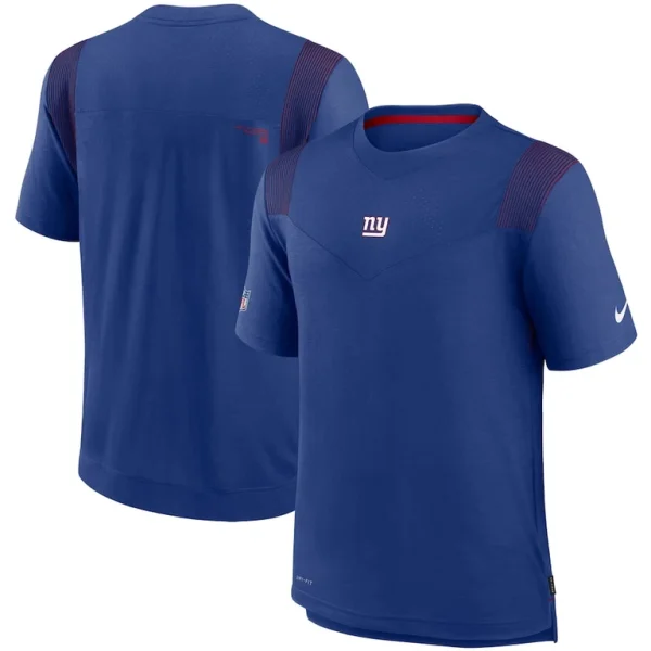 New york giants nike sideline player uv performance t shirt Royal