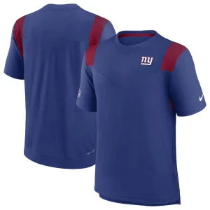 New york giants nike sideline tonal logo performance player t shirt Royal