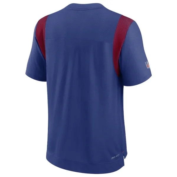 New york giants nike sideline tonal logo performance player t shirt Royal L