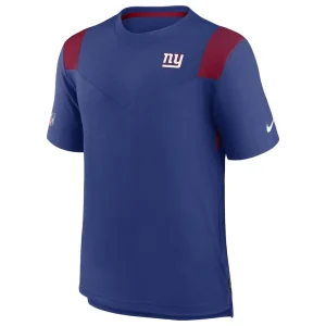 New york giants nike sideline tonal logo performance player t shirt Royal M