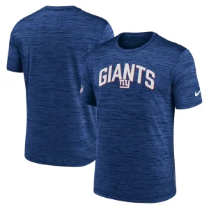 New york giants nike sideline velocity athletic stack performance t shirt Royal