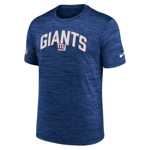 New york giants nike sideline velocity athletic stack performance t shirt Royal M
