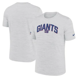 New york giants nike sideline velocity athletic stack performance t shirt White