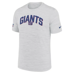 New york giants nike sideline velocity athletic stack performance t shirt White M