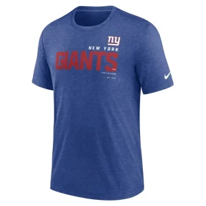 New york giants nike team tri blend t shirt Heather royal M