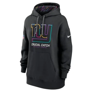 New york giants nike womens 2024 nfl crucial catch club pullover hoodie Black S