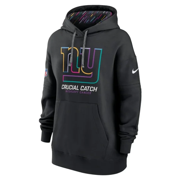 New york giants nike womens 2024 nfl crucial catch club pullover hoodie Black S