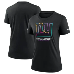 New york giants nike womens 2024 nfl crucial catch tri blend t shirt Black