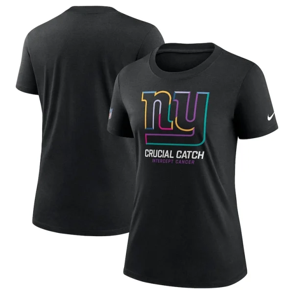 New york giants nike womens 2024 nfl crucial catch tri blend t shirt Black