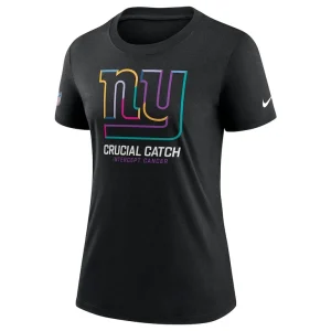 New york giants nike womens 2024 nfl crucial catch tri blend t shirt Black S