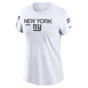 New york giants nike womens 2024 salute to service legend performance t shirt White S