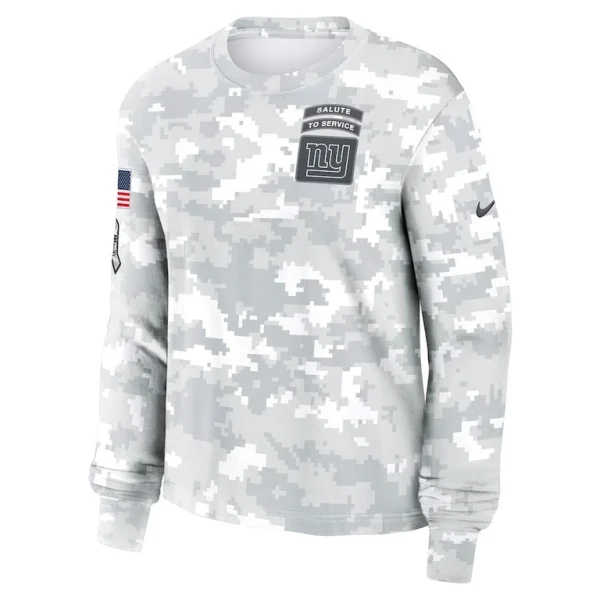 New york giants nike womens 2024 salute to service long sleeve t shirt White S