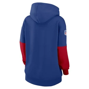 New york giants nike womens 2024 sideline essential fleece pullover hoodie Royal M