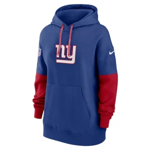 New york giants nike womens 2024 sideline essential fleece pullover hoodie Royal S