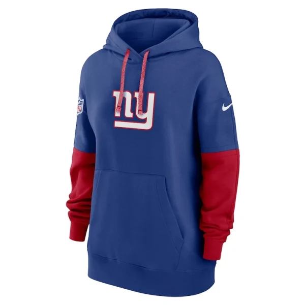 New york giants nike womens 2024 sideline essential fleece pullover hoodie Royal S