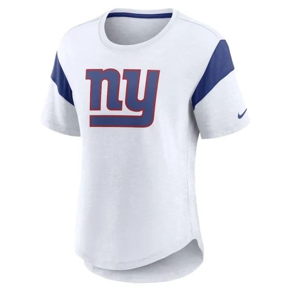 New york giants nike womens fashion slub top White S