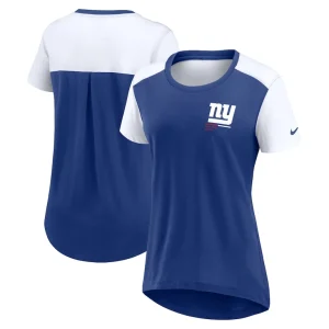 New york giants nike womens performance fashion t shirt Royal
