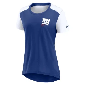 New york giants nike womens performance fashion t shirt Royal S