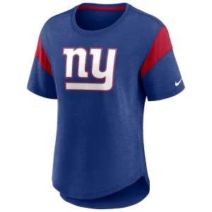 New york giants nike womens primary logo fashion top Heather royal S