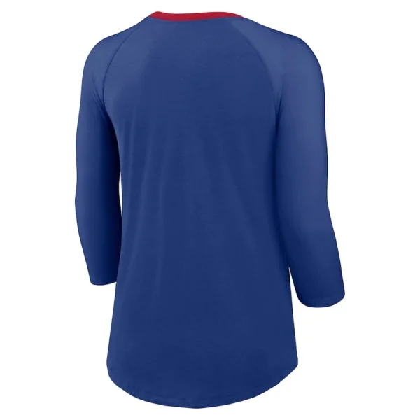 New york giants nike womens raglan 34 sleeve t shirt Royal M