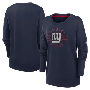 New york giants nike womens rewind playback icon performance pullover sweatshirt Navy