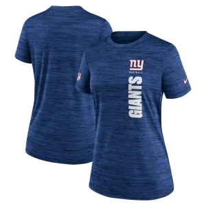 New york giants nike womens sideline velocity performance t shirt Royal